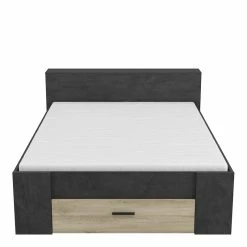 Demeyere Lit 140x190 Cm Pocket Naturel Et Noir -Ledepot Mobilier Magasin lit 140x190 cm pocket naturel et noir 3