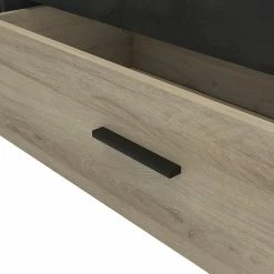 Demeyere Lit 140x190 Cm Pocket Naturel Et Noir -Ledepot Mobilier Magasin lit 140x190 cm pocket naturel et noir 4