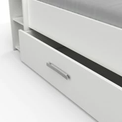 Demeyere Lit 140x190 Cm Pocket Blanc -Ledepot Mobilier Magasin lit 2 places polly blanc 4