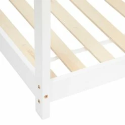 Lit Cabane Enfant Pin Blanc 90x190 Atmosphera -Ledepot Mobilier Magasin lit cabane enfant pin blanc 90x190 atmosphera 1 3