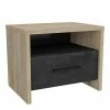 Demeyere Chevet Kansas 1 Tiroir 1 Niche -Ledepot Mobilier Magasin lit colorado 2 personnes 160x200 cm