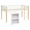 Lit Combi Bureau Enfant Pin Blanc Atmosphera -Ledepot Mobilier Magasin lit combi bureau enfant pin blanc atmosphera