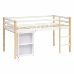 Lit Combi Bureau Enfant Pin Blanc Atmosphera -Ledepot Mobilier Magasin lit combi bureau enfant pin blanc atmosphera 2