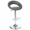 Tabouret De Bar Sasha Gris Atmosphera -Ledepot Mobilier Magasin lot 2 tabourets de bar sasha gris