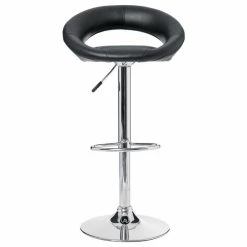 Tabouret De Bar Sasha Noir Atmosphera -Ledepot Mobilier Magasin lot 2 tabourets de bar sasha noir 2