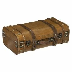 Lot De 2 Malles En Bois Atmosphera -Ledepot Mobilier Magasin lot de 2 malles en bois atmosphera 2