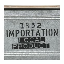 Lot De 3 Malles Métal Gris Plateau Bois Atmosphera -Ledepot Mobilier Magasin lot de 3 malles metal gris plateau bois atmosphera 1 7