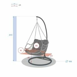 Loveuse Suspendue Hespéride Gibraltar Naturel -Ledepot Mobilier Magasin loveuse suspendue hesperide gibraltar naturel 5