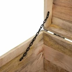 Malle Pouf Vintage En Bois Atmosphera -Ledepot Mobilier Magasin malle pouf vintage en bois atmosphera 3