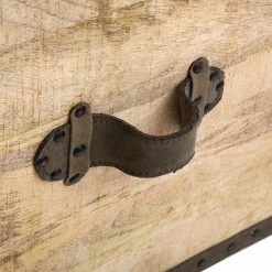 Malle Pouf Vintage En Bois Atmosphera -Ledepot Mobilier Magasin malle pouf vintage en bois atmosphera 4