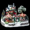 Fête Foraine De Noël Animée Et Lumineuse -Ledepot Mobilier Magasin maneges de noel animes et lumineux