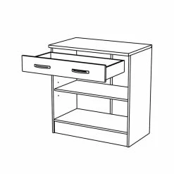 Demeyere Meuble Bas De Cuisine Blanc 2 Portes Mammy -Ledepot Mobilier Magasin meuble bas de cuisine blanc 2 portes mammy 3