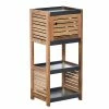 Meuble Bas De Rangement 1 Porte En Acacia -Ledepot Mobilier Magasin meuble bas rangement 1 porte en acacia