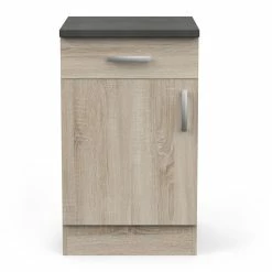 Demeyere Meuble De Cuisine Bas 1 Porte 1 Tiroir 50 Cm Paprika -Ledepot Mobilier Magasin meuble de cuisine bas 1 porte 1 tiroir 50 cm paprika 1 3