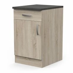 Demeyere Meuble De Cuisine Bas 1 Porte 1 Tiroir 50 Cm Paprika -Ledepot Mobilier Magasin meuble de cuisine bas 1 porte 1 tiroir 50 cm paprika 1 4