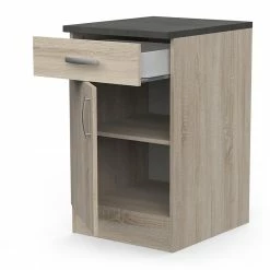 Demeyere Meuble De Cuisine Bas 1 Porte 1 Tiroir 50 Cm Paprika -Ledepot Mobilier Magasin meuble de cuisine bas 1 porte 1 tiroir 50 cm paprika 1 5