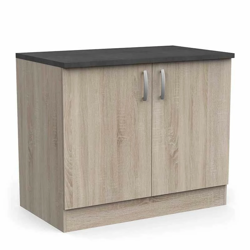 Demeyere Meuble De Cuisine Bas 2 Portes 100cm Paprika 3 Demeyere Meuble De Cuisine Bas 2 Portes 100cm Paprika