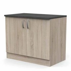 Demeyere Meuble De Cuisine Bas 2 Portes 100cm Paprika 12 Demeyere Meuble De Cuisine Bas 2 Portes 100cm Paprika -Ledepot Mobilier Magasin meuble de cuisine bas 2 portes 100cm paprika 1 4