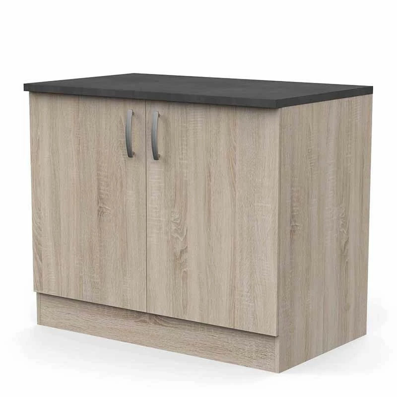 Demeyere Meuble De Cuisine Bas 2 Portes 100cm Paprika 7 Demeyere Meuble De Cuisine Bas 2 Portes 100cm Paprika – Image 5