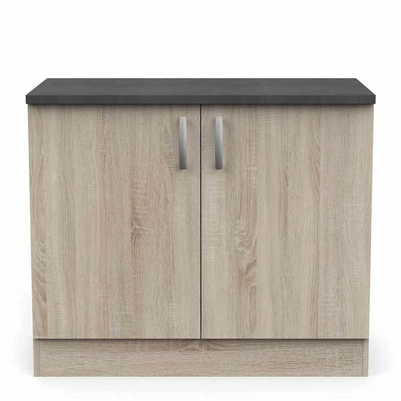 Demeyere Meuble De Cuisine Bas 2 Portes 100cm Paprika 8 Demeyere Meuble De Cuisine Bas 2 Portes 100cm Paprika – Image 6