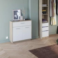 Demeyere Meuble De Rangement 2 Portes 1 Tiroir Léo 9 Demeyere Meuble De Rangement 2 Portes 1 Tiroir Léo -Ledepot Mobilier Magasin meuble de rangement 2 portes 1 tiroir leo 1