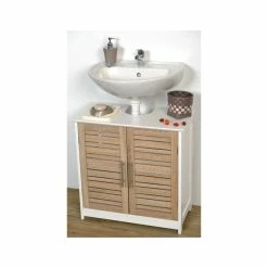 Meuble Sous Lavabo Bicolore Stockholm -Ledepot Mobilier Magasin meuble sous lavabo bicolore 1