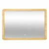 Miroir Rectangulaire 66x47 Bambou LED 5Five -Ledepot Mobilier Magasin miroir rectangulaire 66x47 bambou led 5five