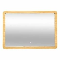 Miroir Rectangulaire 66x47 Bambou LED 5Five