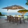 Parasol Carré Avec LEDs Equador Hespéride 2 Parasol Carré Avec LEDs Equador Hespéride -Ledepot Mobilier Magasin parasol carre avec leds equador hesperide