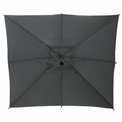 Parasol Décentré Carré Manoa Ardoise Hespéride -Ledepot Mobilier Magasin parasol decentre carre manoa ardoise hesperide 1 4