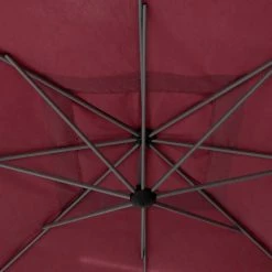 Parasol Décentré Carré Manoa Bordeaux Hespéride -Ledepot Mobilier Magasin parasol decentre carre manoa bordeaux hesperide 2