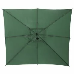 Parasol Décentré Carré Manoa Vert Olive Hespéride -Ledepot Mobilier Magasin parasol decentre carre manoa vert olive hesperide 2
