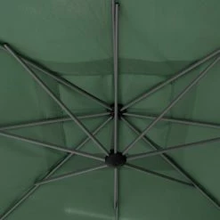 Parasol Décentré Carré Manoa Vert Olive Hespéride -Ledepot Mobilier Magasin parasol decentre carre manoa vert olive hesperide 4