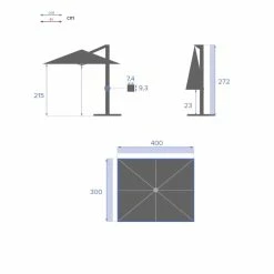 Parasol Décentré Eléa Inclinable Rectangulaire Noisette Hespéride 13 Parasol Décentré Eléa Inclinable Rectangulaire Noisette Hespéride -Ledepot Mobilier Magasin parasol decentre elea inclinable 3x4 noisette hesperide 5