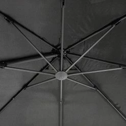 Parasol Décentré Eléa Inclinable Hexagonal Oléfine Anthracite Hespéride -Ledepot Mobilier Magasin parasol decentre elea inclinable 3x42 olefine anthracite hesperide 1 5
