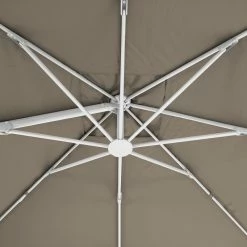 Parasol Décentré Eléa Inclinable Carré Oléfine Noisette/blanc Hespéride -Ledepot Mobilier Magasin parasol decentre elea inclinable carre olefine noisetteblanc hesperide 5