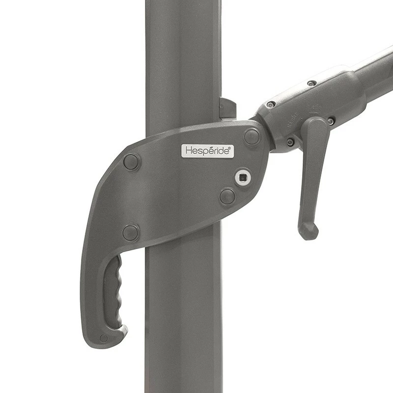 Parasol Décentré Eléa Inclinable Hexagonal Ardoise Hespéride 5 Parasol Décentré Eléa Inclinable Hexagonal Ardoise Hespéride – Image 3