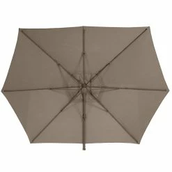 Parasol Décentré Eléa Inclinable Hexagonal Noisette Hespéride -Ledepot Mobilier Magasin parasol decentre elea inclinable hexagonal noisette hesperide 2