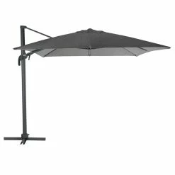 Parasol Décentré Eléa Inclinable Carré Oléfine Anthracite Hespéride -Ledepot Mobilier Magasin parasol decentre inclinable carre olefine anthracite hesperide 1 1