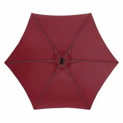 Parasol Décentré Rond Manoa Bordeaux Hespéride -Ledepot Mobilier Magasin parasol decentre rond manoa bordeaux hesperide 2
