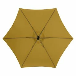 Parasol Décentré Rond Manoa Jaune Moutarde Hespéride 11 Parasol Décentré Rond Manoa Jaune Moutarde Hespéride -Ledepot Mobilier Magasin parasol decentre rond manoa jaune moutarde hesperide 4
