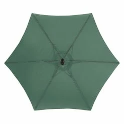 Parasol Décentré Rond Manoa Vert Olive Hespéride -Ledepot Mobilier Magasin parasol decentre rond manoa vert olive hesperide 2