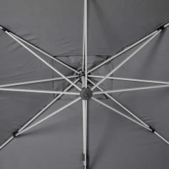 Parasol Déporté Rectangulaire Equador Ardoise Hespéride -Ledepot Mobilier Magasin parasol deporte rectangulaire equador ardoise hesperide 1 4