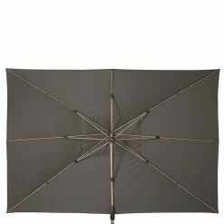 Parasol Déporté Rectangulaire Soly Honey Et Charbon Hespéride -Ledepot Mobilier Magasin parasol deporte rectangulaire soly honey et charbon hesperide 2