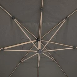 Parasol Déporté Rectangulaire Soly Honey Et Charbon Hespéride -Ledepot Mobilier Magasin parasol deporte rectangulaire soly honey et charbon hesperide 3