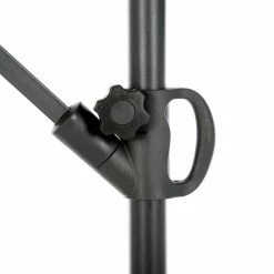 Parasol Déporté Rond Janeiro Ardoise Hespéride -Ledepot Mobilier Magasin parasol deporte rond janeiro ardoise hesperide 3