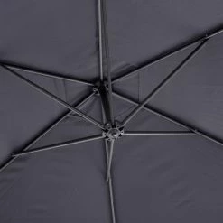 Parasol Déporté Rond Janeiro Ardoise Hespéride -Ledepot Mobilier Magasin parasol deporte rond janeiro ardoise hesperide 7