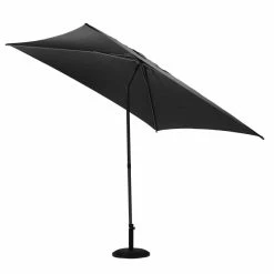 Parasol Droit Carré 2,5x2,5m Soya Ardoise Hespéride -Ledepot Mobilier Magasin parasol droit carre 25x25m soya ardoise hesperide 1 2