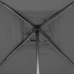 Parasol Droit Carré 2,5x2,5m Soya Ardoise Hespéride -Ledepot Mobilier Magasin parasol droit carre 25x25m soya ardoise hesperide 1 5