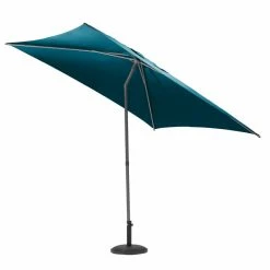Parasol Droit Carré 2,5x2,5m Soya Bleu Canard Hespéride -Ledepot Mobilier Magasin parasol droit carre 25x25m soya bleu canard hesperide 2